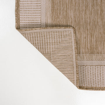 Hali Coastal Casual Wide Stripe Border Area Rug